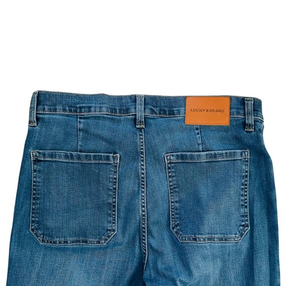 Lucky Brand Women's Size 12 Stevie High Rise Flare Blue Jeans 30 in Inseam - Picture 4 of 7